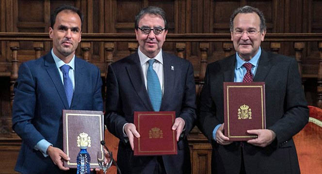 José María Vázquez García-Peñuela (UNIR), Fernando Galván (UAH) y Javier Ramos López (URJC)