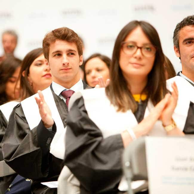 Alumnos de UNIR, en la Graduación de Logroño en 2019
