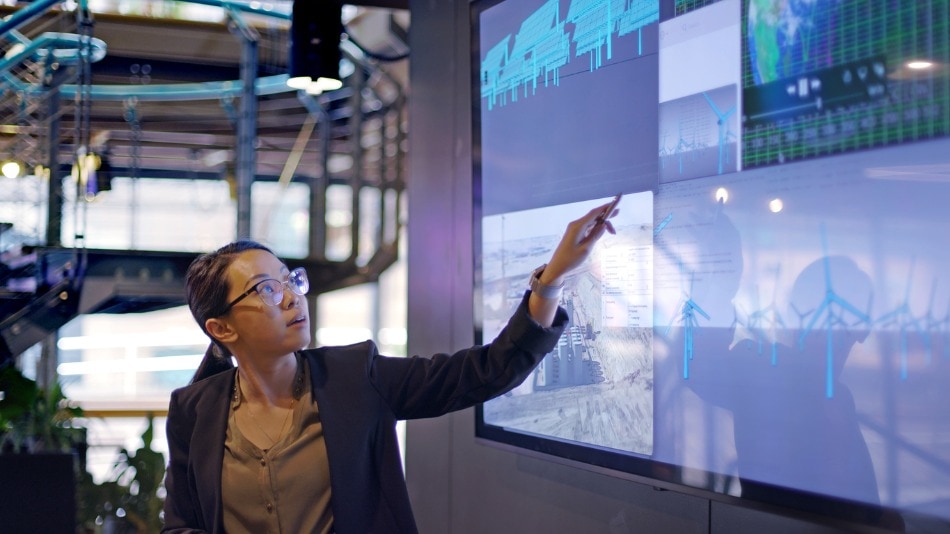 data scientist en una presentación