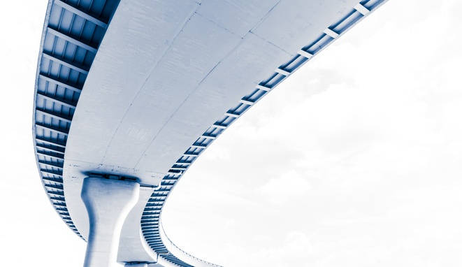 Contemporary elevated road