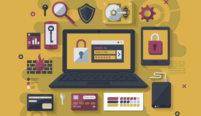 IT Security Flat Design Concept