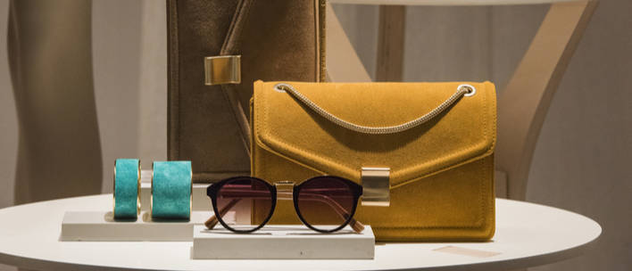 marketing moda, bolsos y gafas de sol