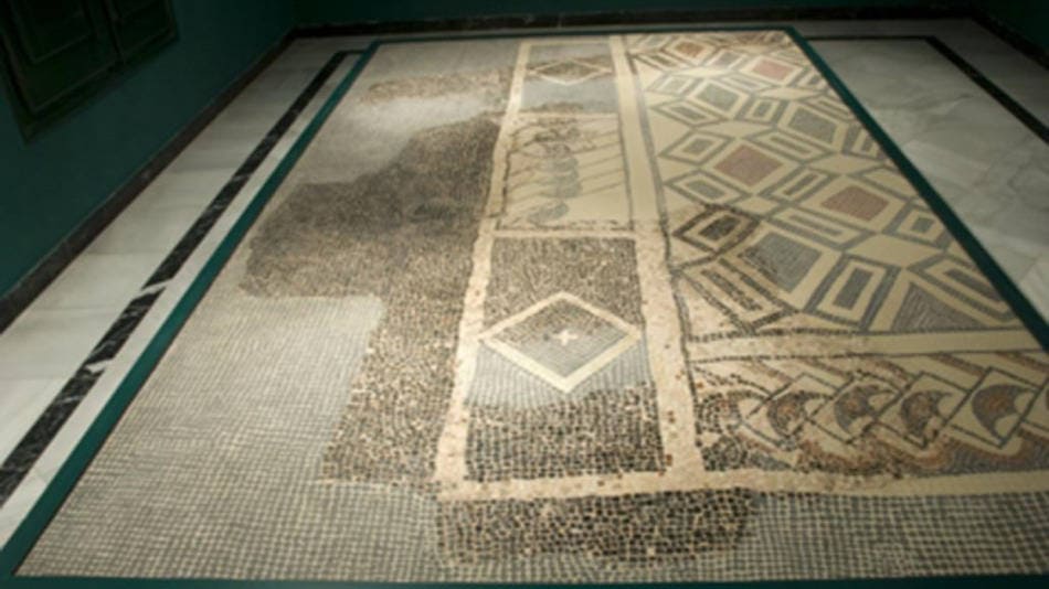 Mosaico en el Museo de la Romanización