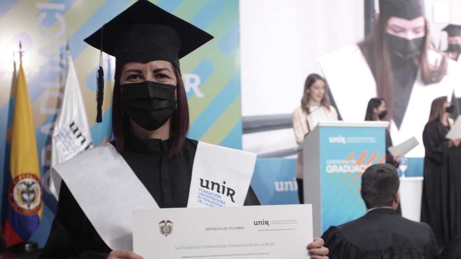 Una graduada en Colombia.