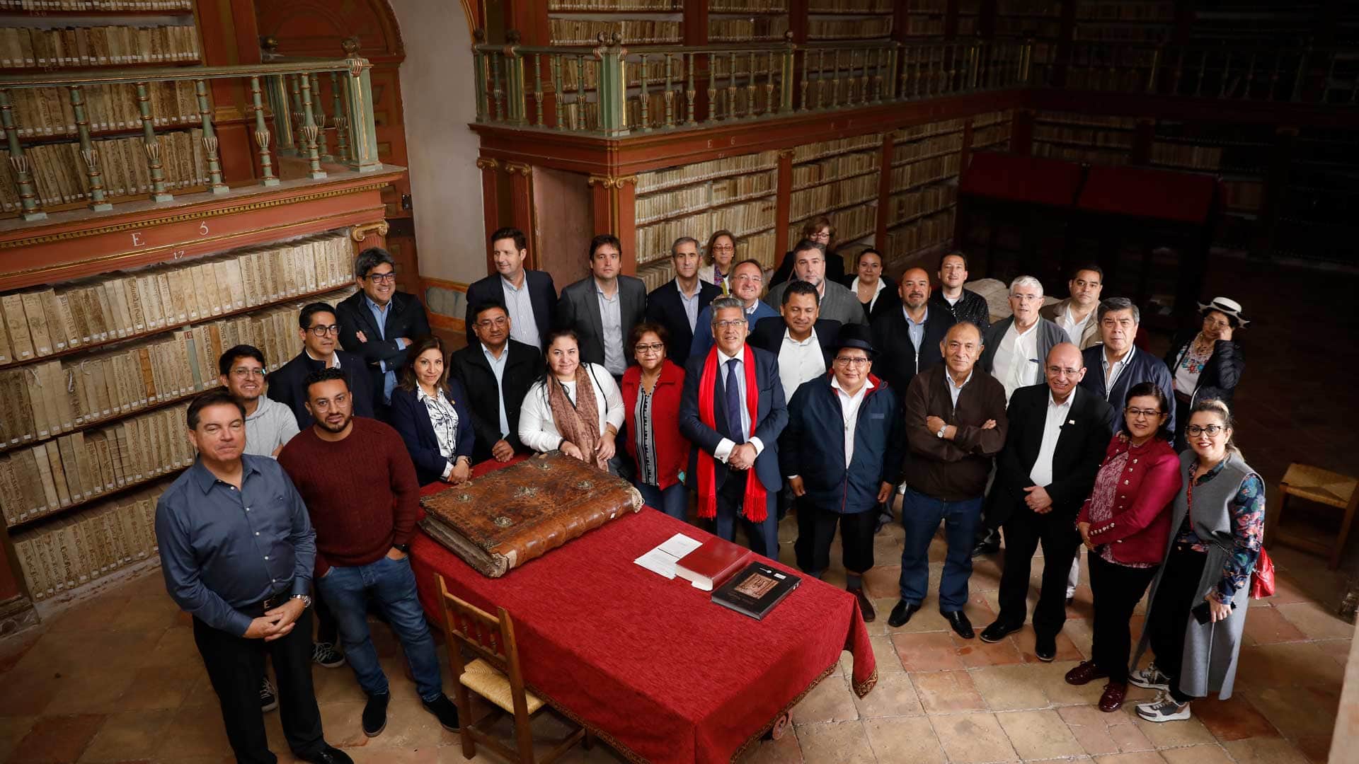 La delegación de universidades de América Latina en la biblioteca de San Millán