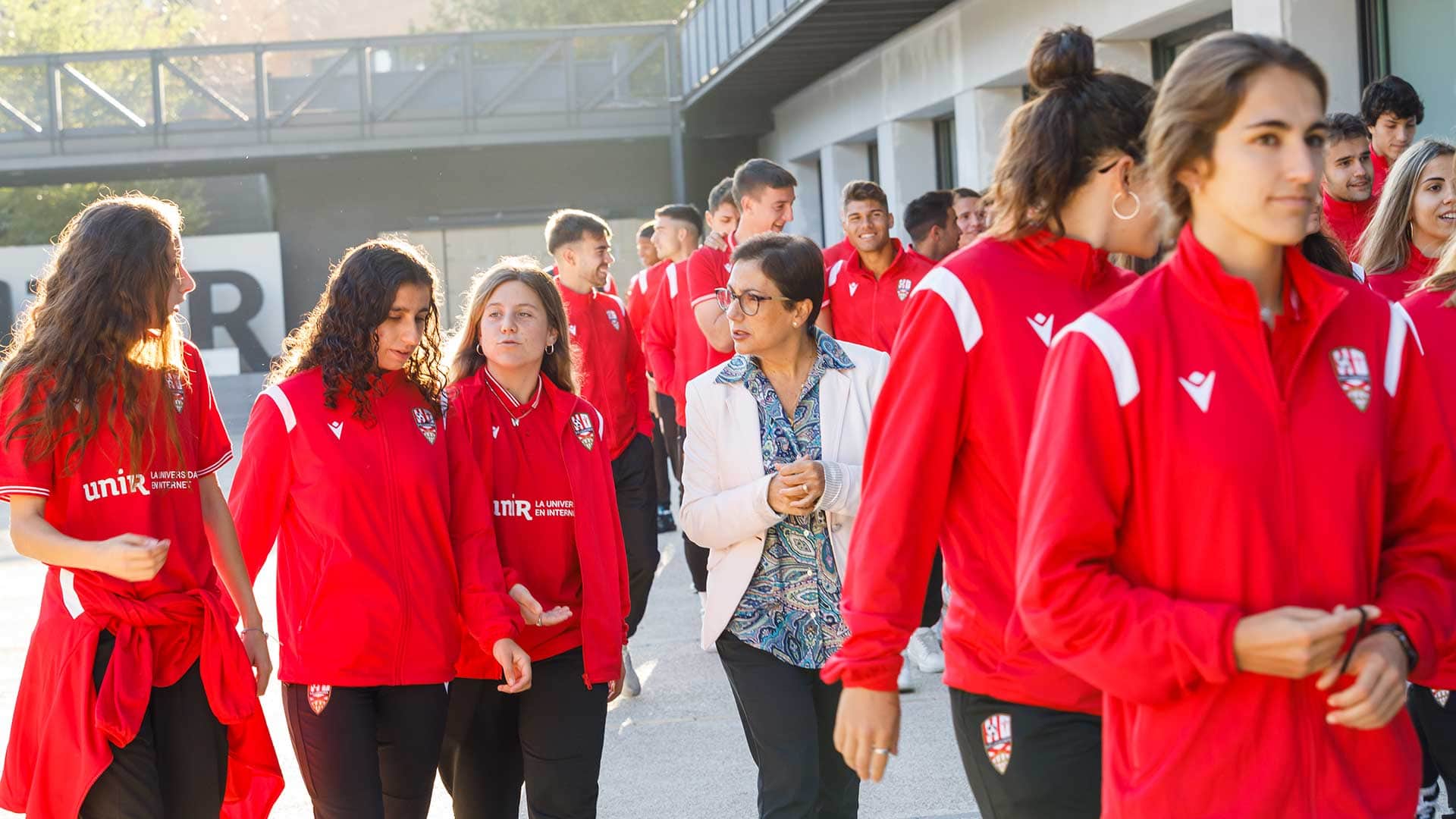 Visita de la UDL Promesas y femenino a UNIR