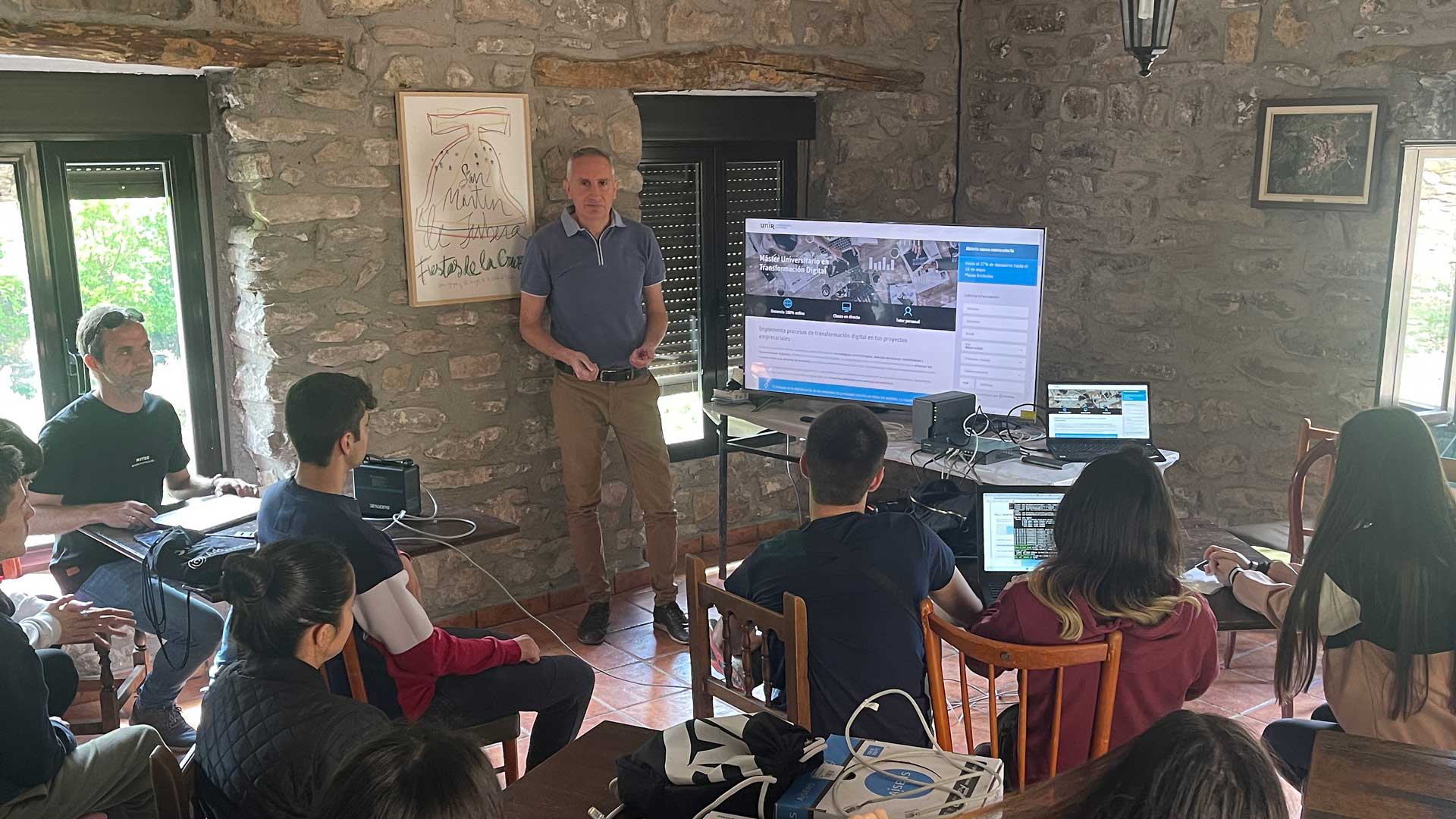 Carlos Prieto, durante su participación en #HackRural