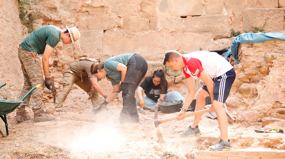  Más de 20 amantes de la historia y la aqueología están participando en el Campo Experimental de Arqueología Calagurris-UNIR 2023.