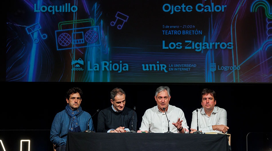 Organizadores y colaboradores en la presentación de los grandes conciertos de Actual.