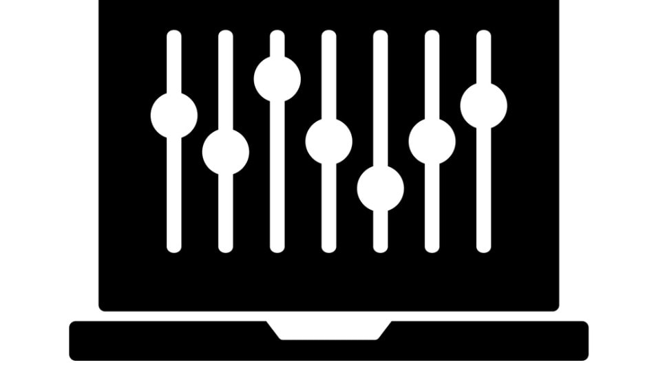 Icono de vector de un sintetizador
