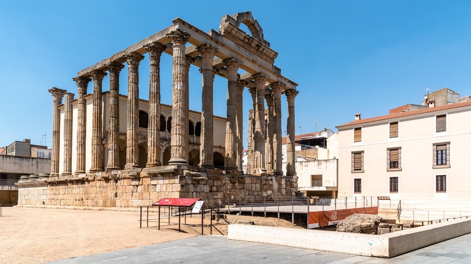 Conservación preventiva del Templo Romano de Diana en Mérida, España 