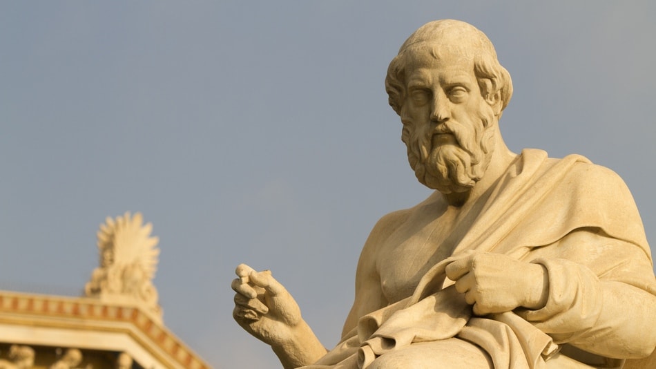 La estética en la filosofía, estatua de Platón