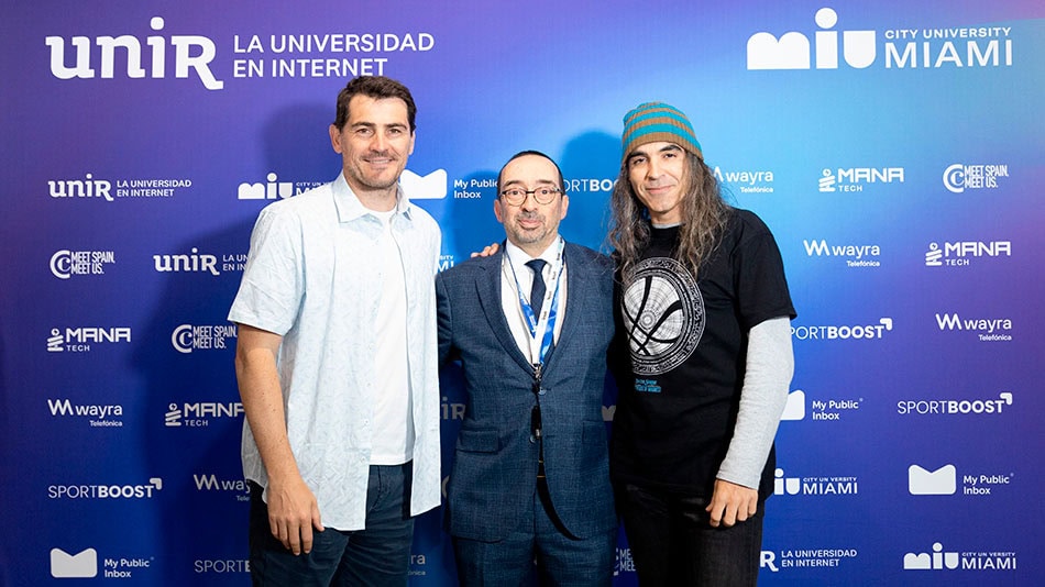 Iker Casillas, fundador de SpoortBoots ; Daniel Burgos y Chema Alonso.