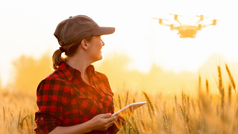 En la agricultura de precisión se utilizan drones