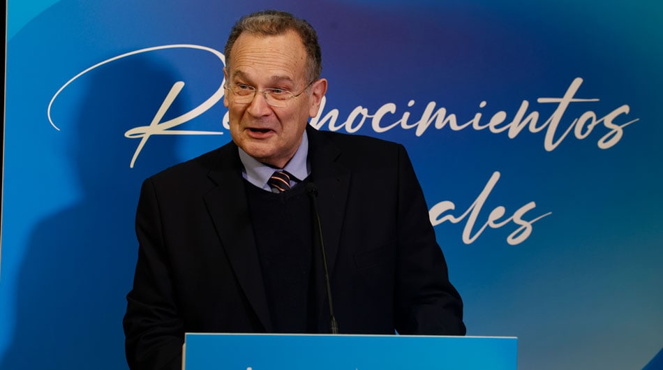 José María Vázquez, rector de UNIR, durante su discurso en los Reconocimientos Culturales.