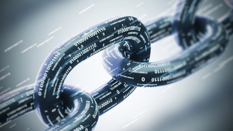Cadena diagonal, concepto de Blockchain