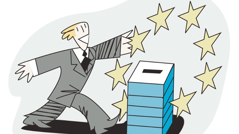 Ilustración concepto de Elecciones de la Unión Europea