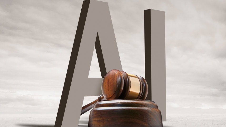 Iniciales de Inteligencia artificial y Mazo de ley