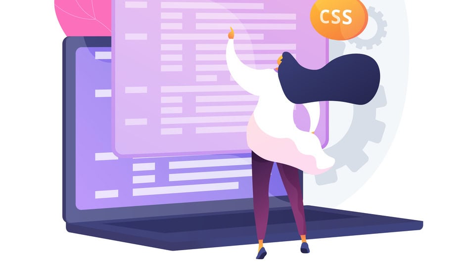 Ilustración concepto de CSS