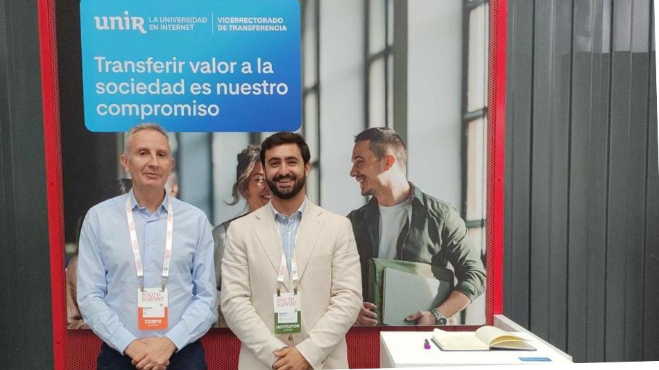 Carlos Prieto, director de la Oficina de Transferencia del Conocimiento (OTC) e Ignacio Regojo, responsable de emprendimiento de UNIR.