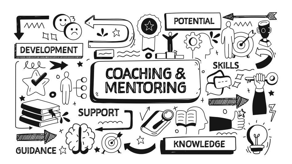Ilustración concepto de Coaching&Mentoring, Coaching Ontológico