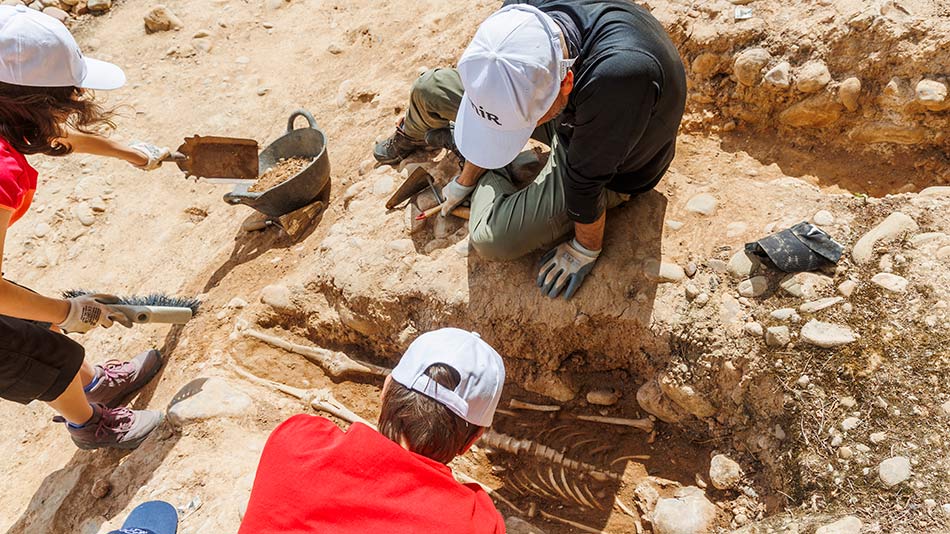 Participantes de la 4 Edición de los Campos Experimentales de Arqueología UNIR.