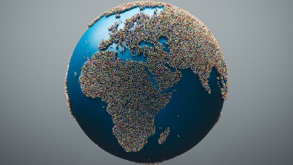 Desde que en 1950 se alcanzaron los 2.500 millones de personas, la población mundial no ha dejado de crecer