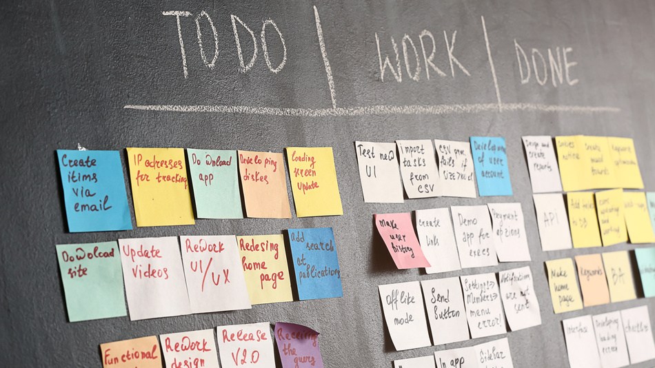 La incorporación de Kanban siempre parte de un tablero en blanco que se dividirá en columnas