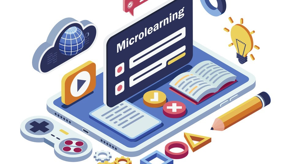Ilustracion concepto de Microlearning