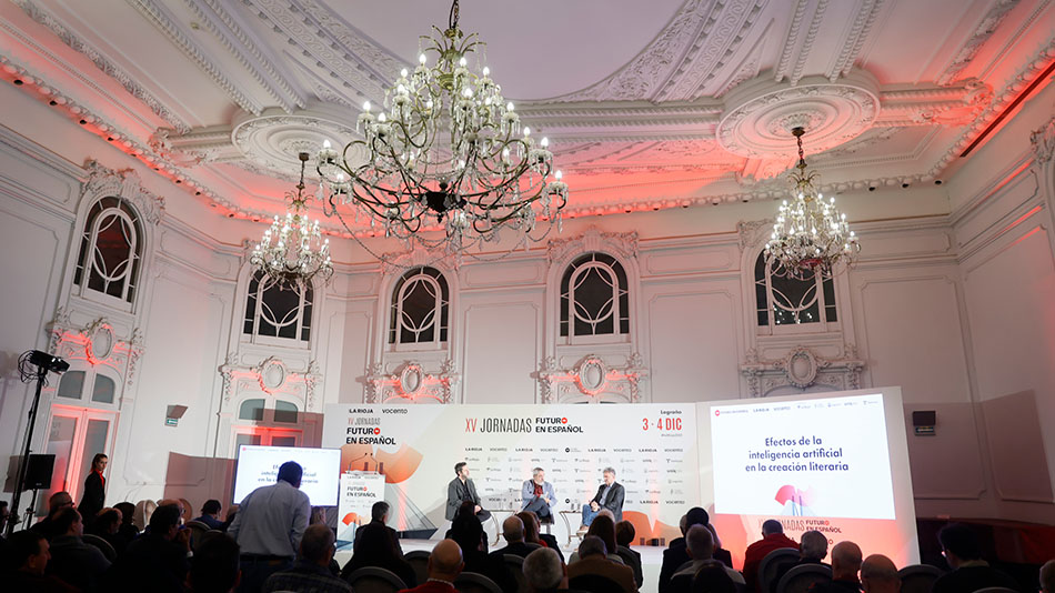 Mesa redonda ‘Efectos de la inteligencia artificial en la creación literaria’.