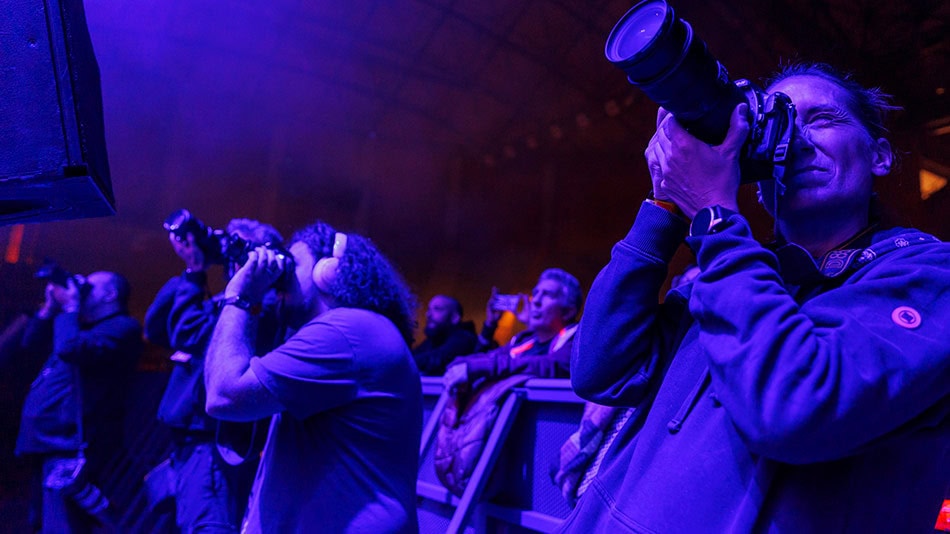 Alumnos del Grado de Fotograf&iacute;a de UNIR durante su participaci&oacute;n en el Festival.
