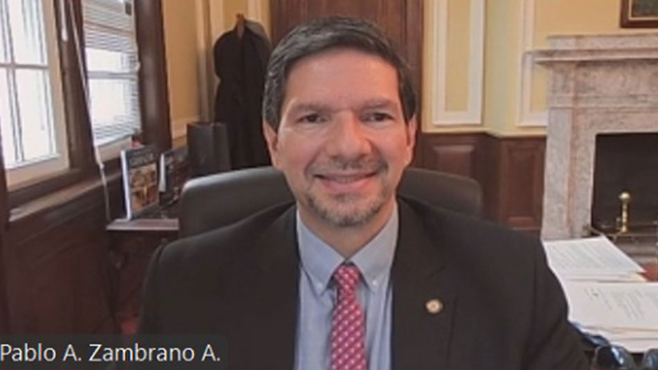 Pablo Zambrano Albuja, embajador de Ecuador en Estados Unidos.