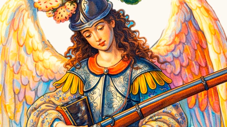 Los ángeles arcabuceros son la representación de un ángel con arcabuz en lugar de la tradicional espada.