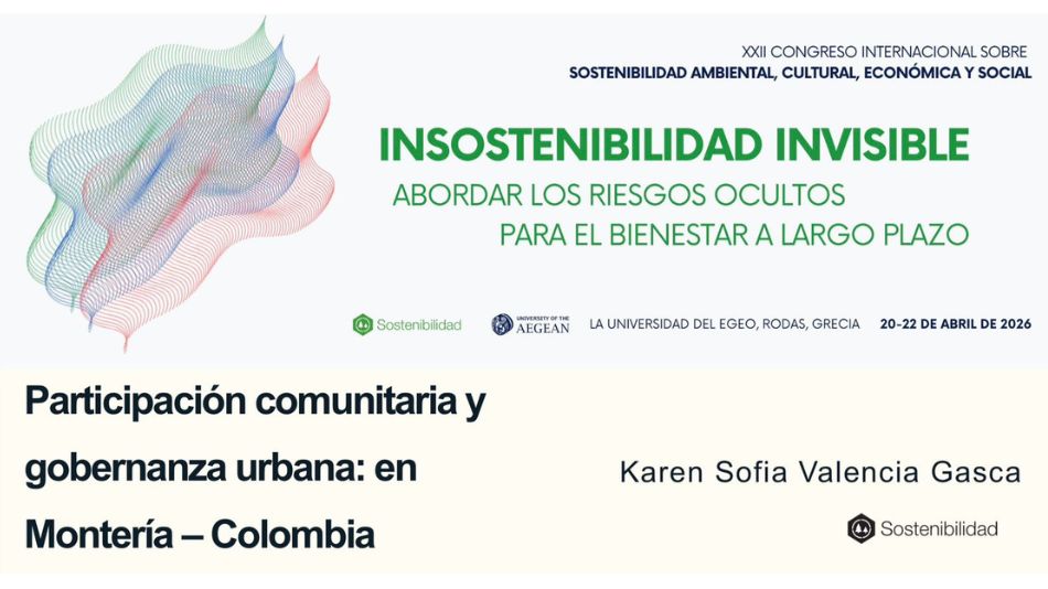 Cartel de presentación de la estudiante de UNIR en el congreso.