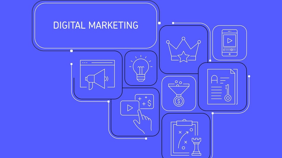 ilustración concepto de Marketing Digital